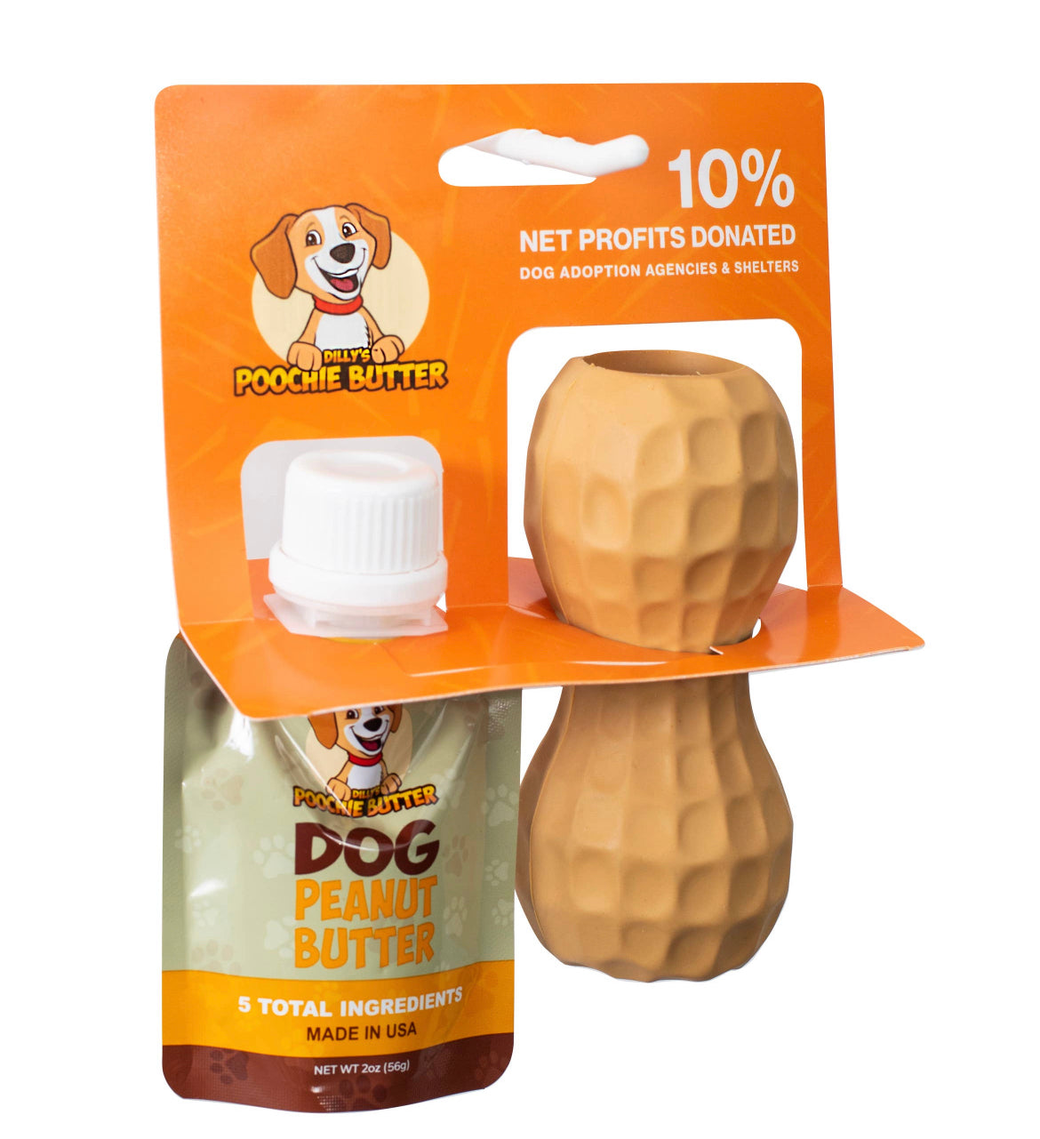 Dog Peanut Butter Toy Filler - All Natural Rubber - Fat Puppy