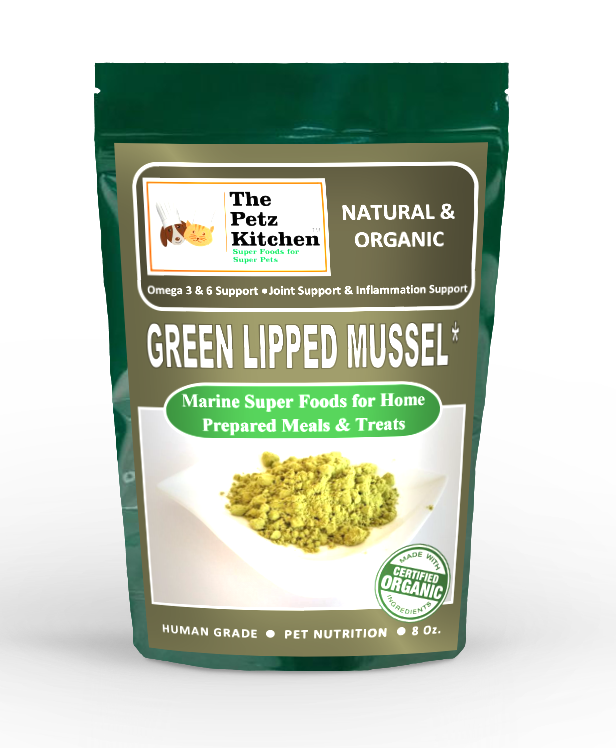 Green Lipped Mussel Omega 3 & 6 Joint & Inflammation Support* the Petz Kitchen*: 8 Oz. Organic Green Lipped Mussel Powder