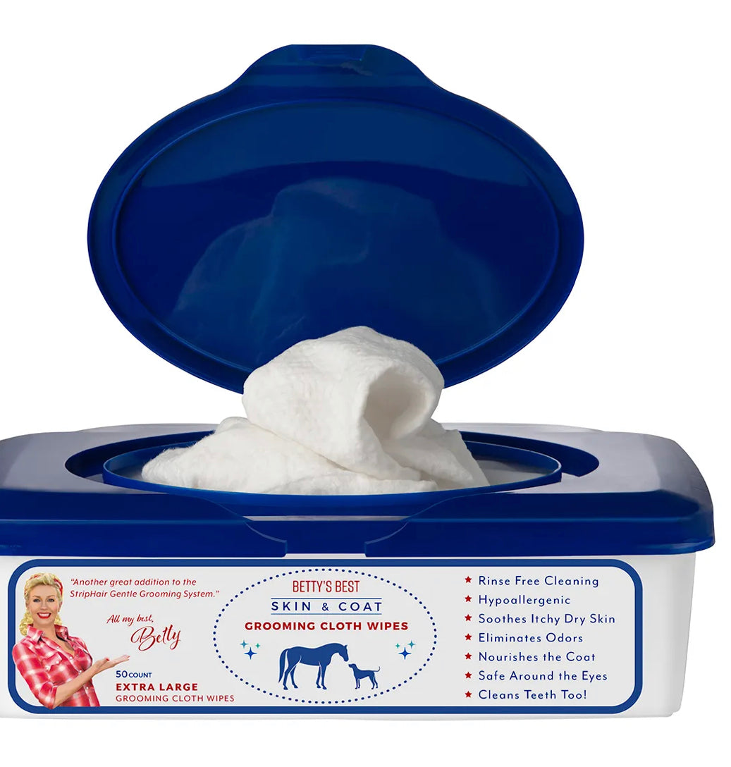 Grooming cloth wipes