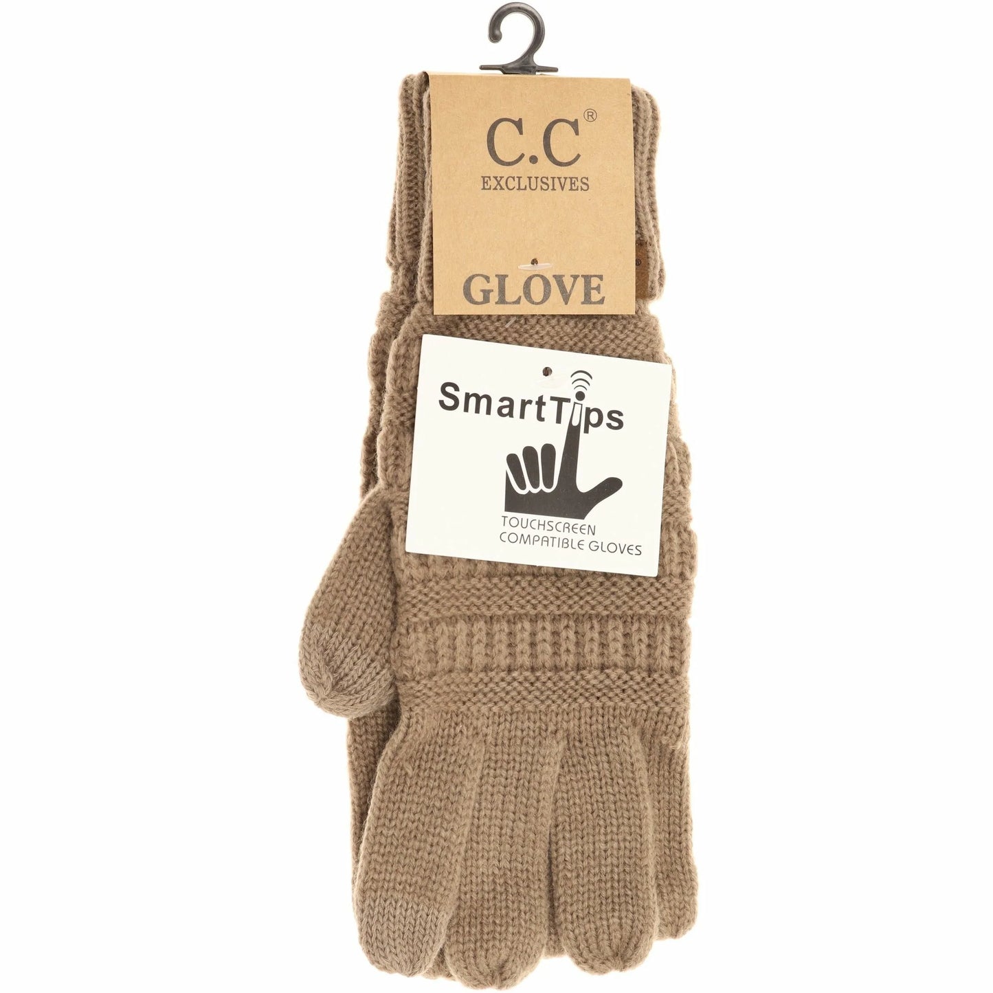 Solid knit gloves