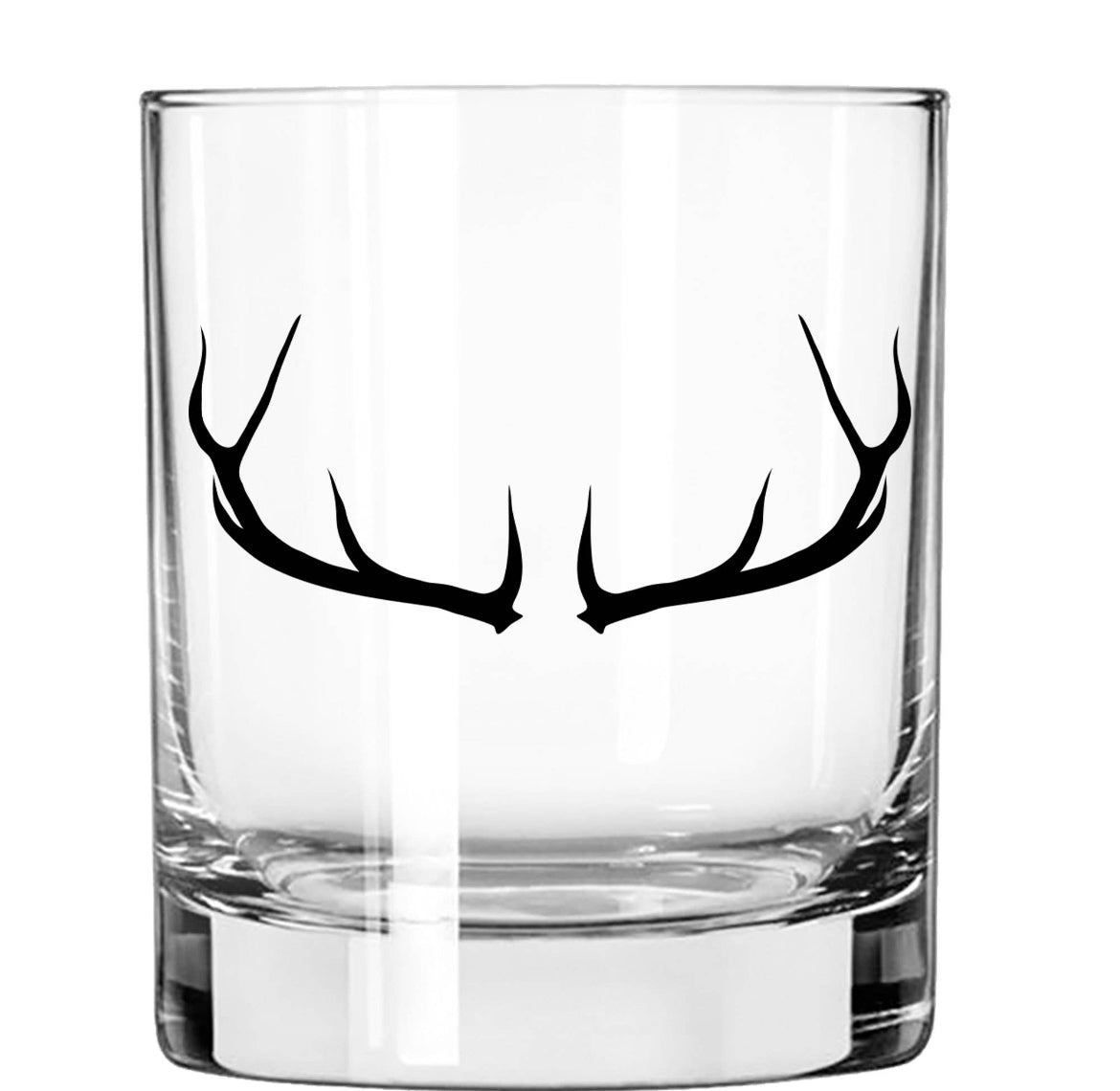Antlers whiskey glass