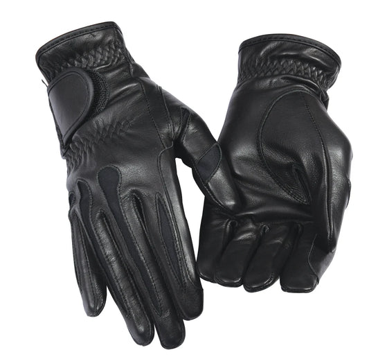 Tuffrider street has leather gloves