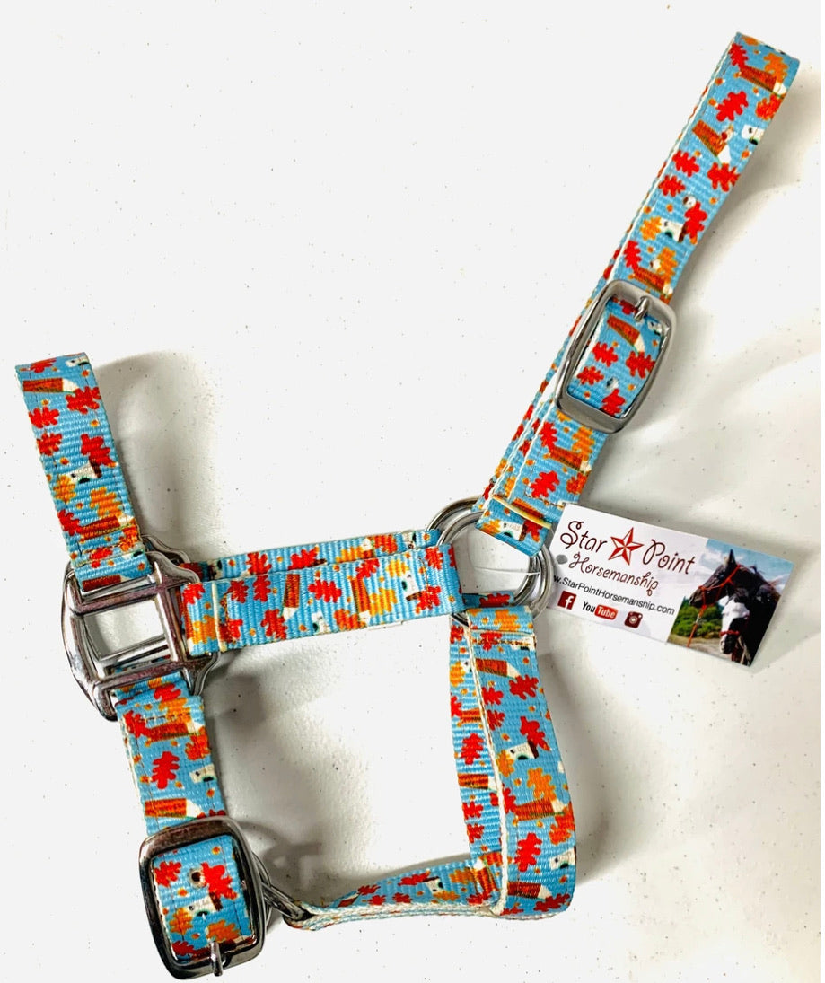 mini/pony printed halters