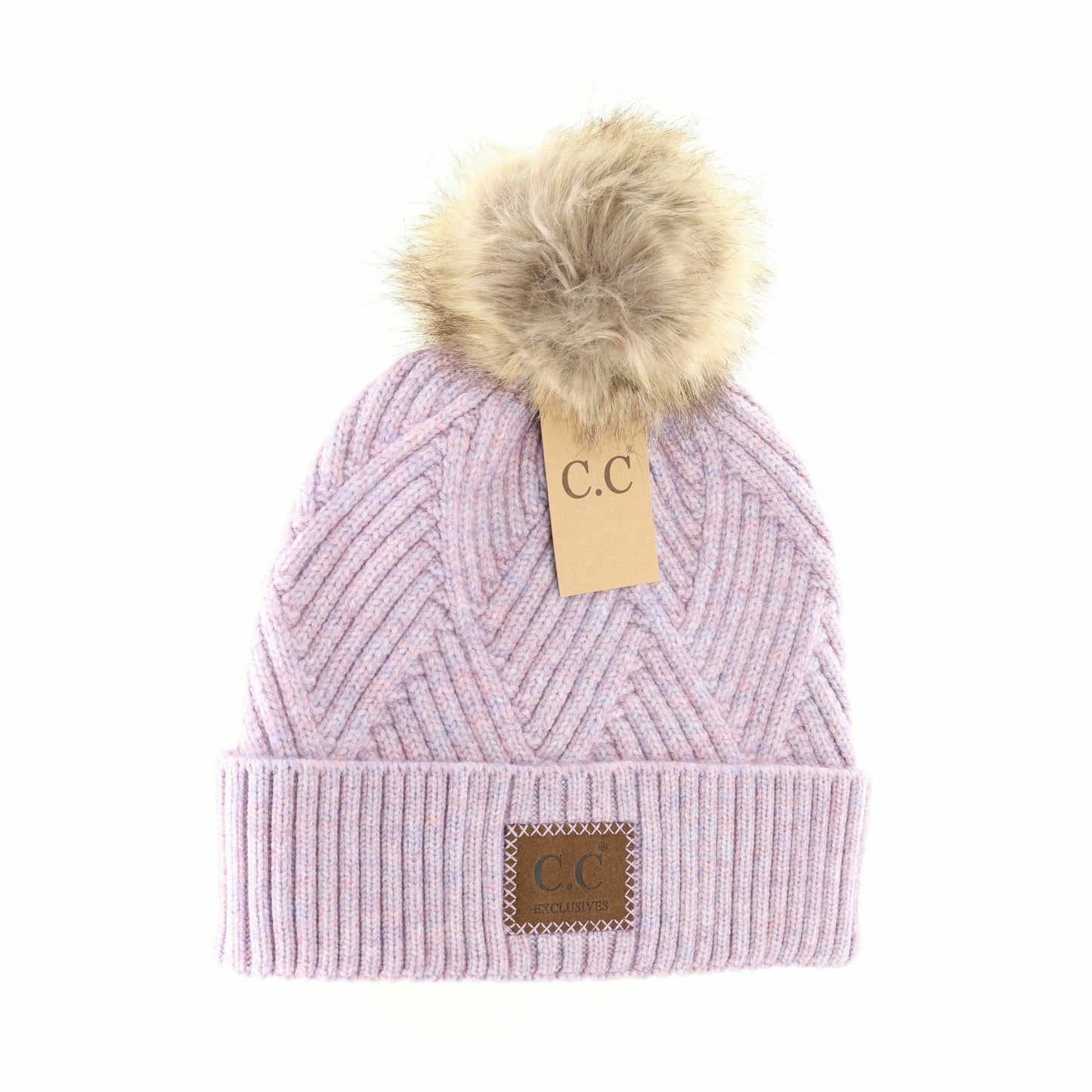 Large patch heathered beanie