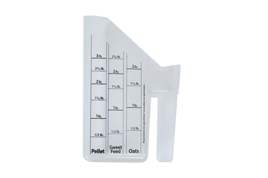 Plastic feed scoop