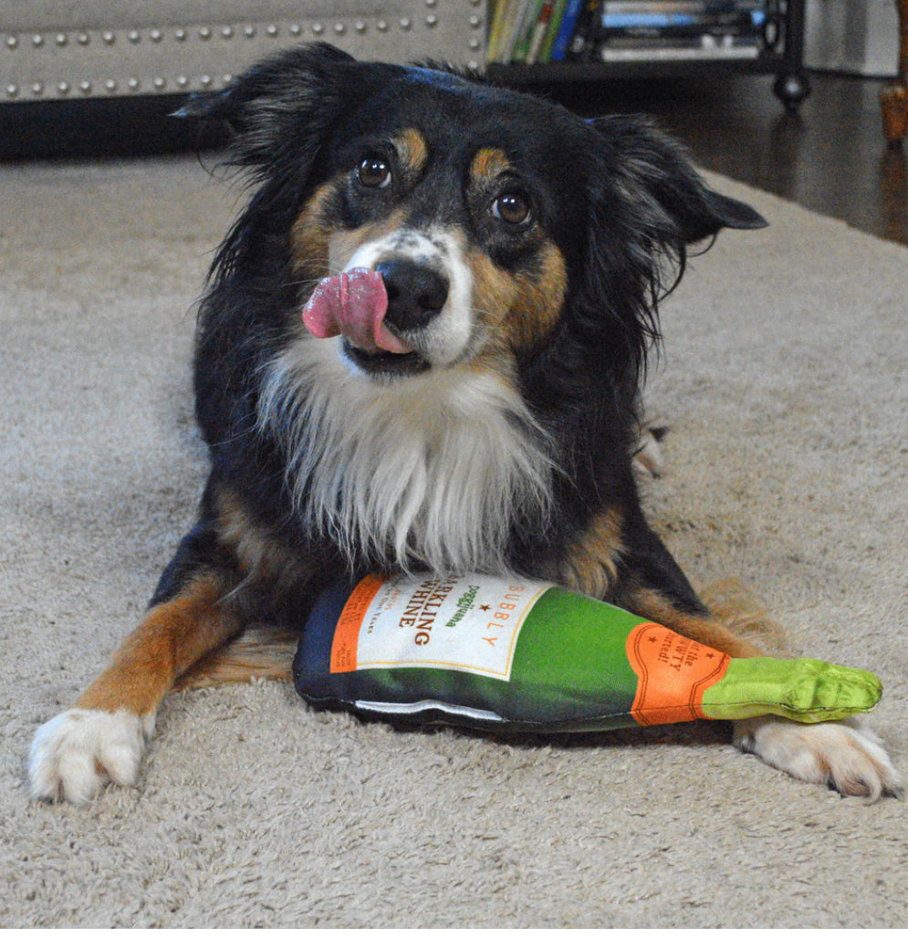 Get the Pawty Started Refillable Barkling Whine Toy