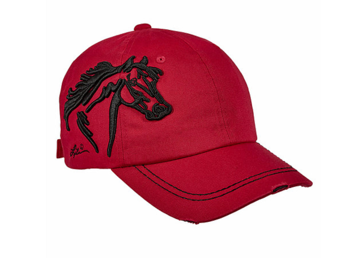 Red horse head hat