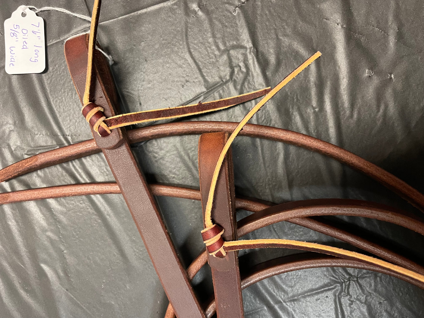 Amish made - 7'6" Chestnut lightly weighted reins