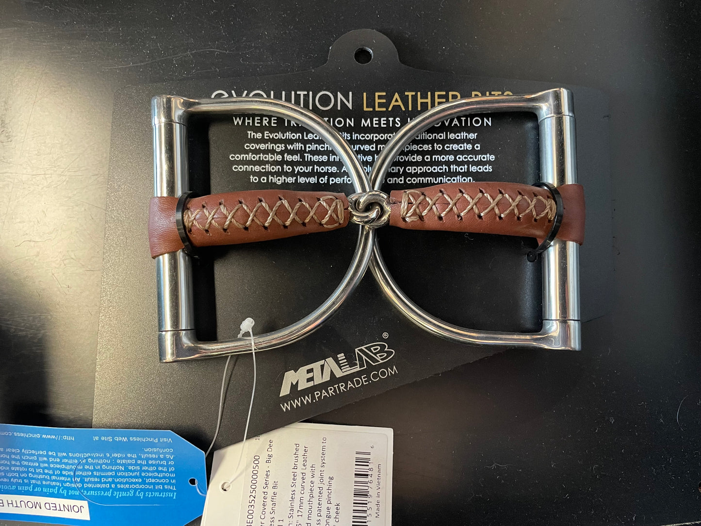 Metalab 5” D ring leather bit