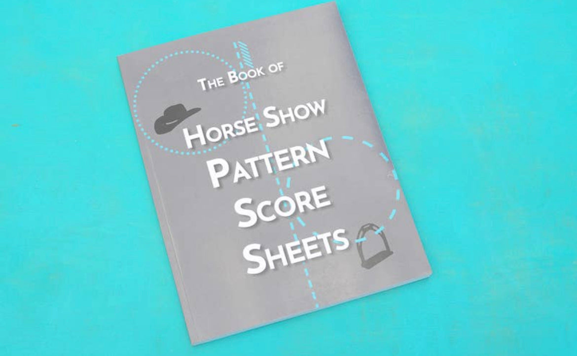 Horse show pattern score sheet book