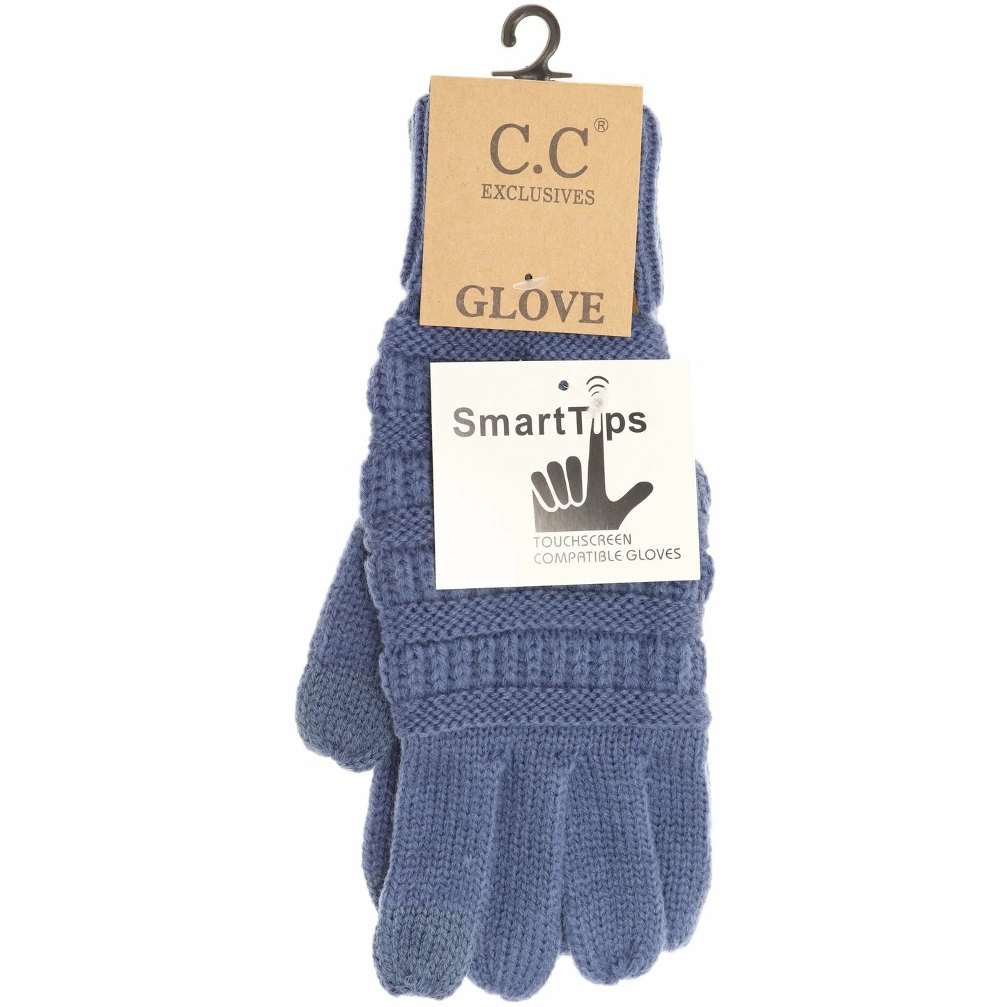 Solid knit gloves