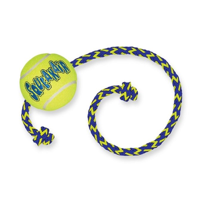 Kong squeeze air toy with rope